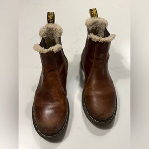 Dr. Martens 2976 Faux Fur Lined Chelsea Boots - Womens